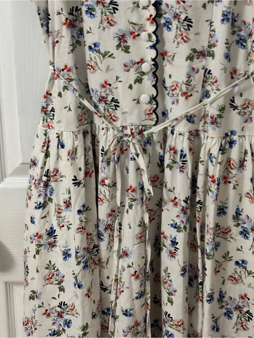 Free Assembly Floral Spaghetti-Strap Midi Dress in White - Picture 7 of 11